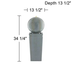 Ball And Pillar 34 1/4" High Large Modern Indoor Outdoor Decor Faux Stone Floor Fountain With Light LED Bubbler Outside Garden Patio 9 Ball And Pillar 34 1/4" High Large Modern Indoor Outdoor Decor Faux Stone Floor Fountain With Light LED Bubbler Outside Garden Patio -John Timberland Shop GUEST f91b9d17 1454 4d97 b830 a2cc2ecdec50