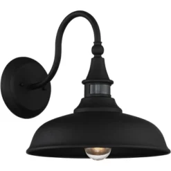 John Timberland Gough Rustic Industrial Wall Light Fixture Set Of 2 Texturized Black Dusk To Dawn Motion Sensor 12 1/2" For Post Exterior Barn Deck -John Timberland Shop GUEST f9de71f3 4fab 45df 8d7e b9ea4b1f7d34 1
