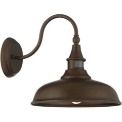 John Timberland Gough Rustic Farmhouse Outdoor Barn Light Fixture Bronze Dusk To Dawn Motion Sensor Dark Sky 12 1/2" For Post Exterior Deck House Yard -John Timberland Shop GUEST fa34dada 4d11 43e3 9c65 77f2a82235b9 1