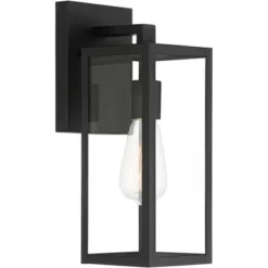 John Timberland Titan Modern Outdoor Wall Light Fixtures Set Of 2 Mystic Black 14 1/4" Clear Glass For Post Exterior Barn Deck House Porch Yard Patio -John Timberland Shop GUEST fd56127d 0646 483b 8db8 e355efe63285