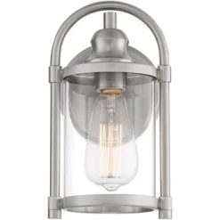 John Timberland Rustic Farmhouse Outdoor Wall Light Fixtures Set Of 2 Brushed Nickel 10 1/4" Clear Glass For Exterior Barn Deck House Porch Yard Patio 11 John Timberland Rustic Farmhouse Outdoor Wall Light Fixtures Set Of 2 Brushed Nickel 10 1/4" Clear Glass For Exterior Barn Deck House Porch Yard Patio -John Timberland Shop GUEST fd9ad86a dd00 4e58 8a4f 81c02e7bca74
