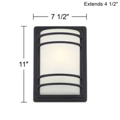 John Timberland Habitat Modern Industrial Outdoor Wall Light Fixtures Set Of 2 Black Metal 11" Frosted Glass For Post Exterior Barn Deck 9 John Timberland Habitat Modern Industrial Outdoor Wall Light Fixtures Set Of 2 Black Metal 11" Frosted Glass For Post Exterior Barn Deck -John Timberland Shop GUEST ff0b63d1 2c0e 437c a383 80d3d0d8f736