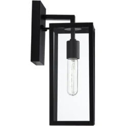 John Timberland Titan Modern Outdoor Wall Light Fixture Mystic Black Dusk To Dawn 14" Clear Glass For Post Exterior Barn Deck House Porch Yard Patio -John Timberland Shop GUEST ff2d3d10 15c4 4af6 8062 b246482a788a